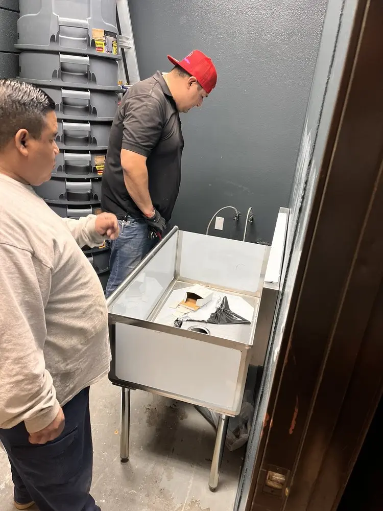 Commercial plumbing and sink installation in South Tacoma